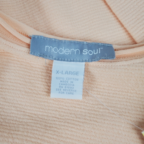 Modern Soul NWT long sleeve crew neck top XL - Picture 3 of 7